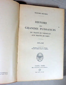 Histoire des grandes puissances.