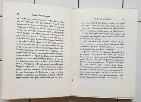 Olalla des montagnes et autres contes noirs précédé de Un chapitre sur les rêves. Avec un portrait de R.L. Stevenson par Jean-Max Toubeau.. STEVENSON ...