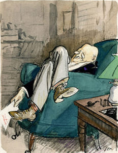 Messieurs les Ronds-de-cuir. 15 aquarelles de SEM.