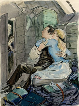 Messieurs les Ronds-de-cuir. 15 aquarelles de SEM.. COURTELINE (Georges). -