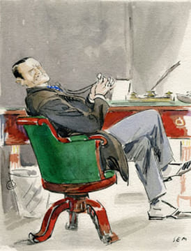 Messieurs les Ronds-de-cuir. 15 aquarelles de SEM.. COURTELINE (Georges). -