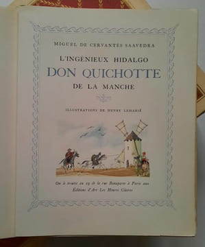 L'Ingénieux Hidalgo Don Quichotte de La Manche. Illustrations de Henry Lemarié.. CERVANTES SAAVEDRA (Miguel de). -