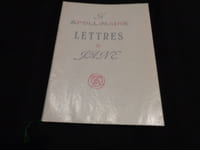 Lettres de Guillaume Apollinaire envoyées à Jane Mortier.