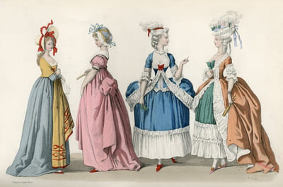 Histoire de la Mode en France. La toilette des femmes depuis l'époque gallo-romaine jusqu'à nos jours. Nouvelle édition ornée de 21 planches coloriées d'après les aquarelles de F. Lix et de culs-de-lampe par Scott.