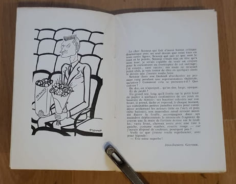 Deux Fauteuils d'orchestre pour Jean-Jacques Gautier et J. Sennep.. GAUTIER (Jean-Jacques) et J. SENNEP.
