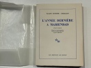 L'Année dernière à Marienbad. Ciné-roman. Illustré de 48 photographies extraites du film par Alain RESNAIS.. ROBBE-GRILLET (Alain).