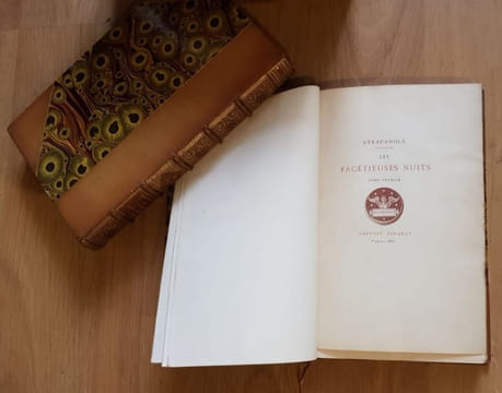 Les Facétieuses Nuits du seigneur J. F. Straparole traduites par J. Louveau et P. De Larivey publiées avec une préface et des notes par G. Brunet. ...