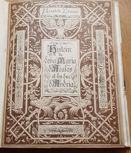 Histoire de Doña Maria d'Avalas et de Don Fabricio, duc d'Andréa manuscrite et enluminée par Léon Lebèque.