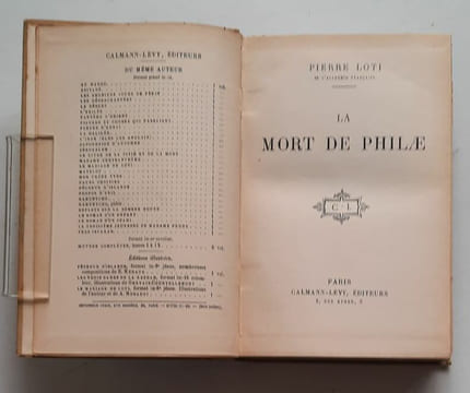 La Mort de Philae.. LOTI Pierre.