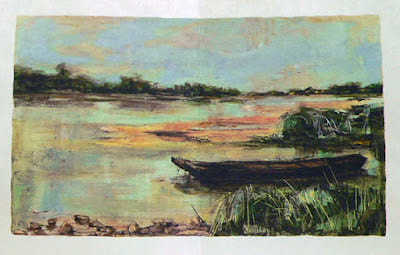 La Loire, Agnès et les Garçons. Lithographies originales de Pierre Letellier.