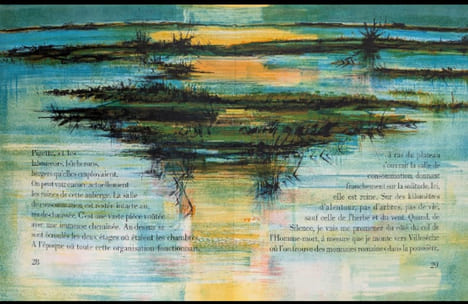 Terre d'Or. Avec 16 lithographies originales en couleurs de Pierre Letellier. Texte inédit de Jean Giono.. GIONO (Jean). - 