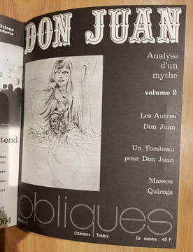 DON JUAN. OBLIQUES Numéros 4-5.. undefined