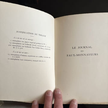 Le Journal des Faux-Monnayeurs.. GIDE (André).