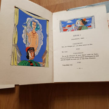 La Mandragore. Introduction de Jacques Isolle -Traduction de J.-V. Peries. Illustrations de Pierre Hérault.. MACHIAVEL (Nicolas). -