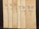 "B + B". Un journal privé au 20ème siècle. N° 1 à 6.. BOSQUET (Alain) et BUSSELEN (Roland).
