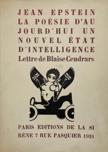 La Poésie d'aujourd'hui, un nouvel état d'intelligence. Lettre de Blaise Cendrars.