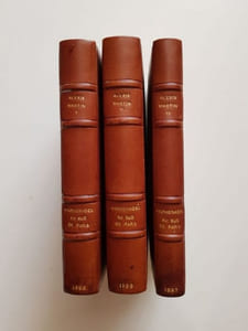 Les étapes d'un touriste en France.  Promenades et excursions dans les environs de Paris - Région du Sud. (3 tomes).