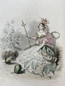 Les Fleurs animées. Introductions par Alphonse Karr. Texte par Taxile Delord. Première partie (et deuxième partie). Suivi de la Botanique des dames[et de] Horticulture des Dames.