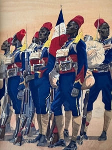 Les " Africains ". La Vie pittoresque et sentimentale de l'Armée française. Images de Edmond Lajoux.