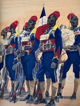 Les " Africains ". La Vie pittoresque et sentimentale de l'Armée française. Images de Edmond Lajoux.. MAC ORLAN (Pierre). -