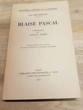 Blaise Pascal. Avertissement de Geneviève Lewis.. BRUNSCHVICG (Léon).