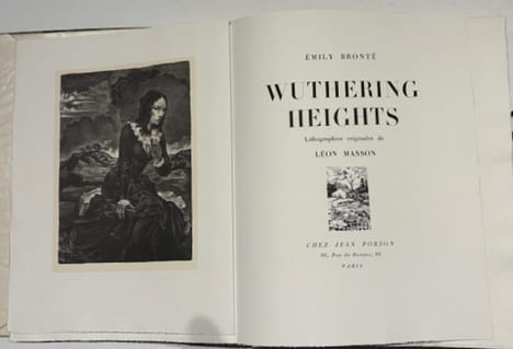 Wuthering Heights. Lithographies originales de Léon MASSON;. BRONTË (Émily). -