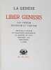 La Gen&egrave;se. Liber Genesis. Cap. Primum, Secundum et Tertium. Texte de la Vulgate et traduction fran&ccedil;aise de LE MAISTRE DE SACY.. [MAISTRE DE SACY] - 