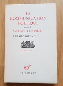 Avez-vous lu Char ?