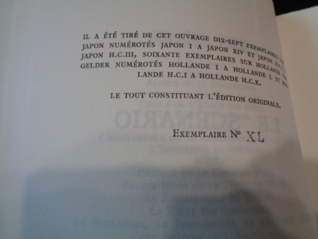 ANOUILH (Jean). - Le Scénario. - Livre Rare Book