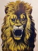 Lion assis. Personnage 2/3 grandeur nature - Life size character - N°202
