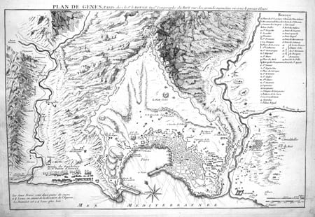  Plan de G&ecirc;nes.. LE ROUGE (Georges-Louis);