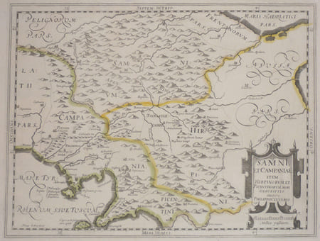  [CAMPANIE] Samni, et Campaniae, item Hirpinorum et Picentinorum agri descriptio.. CLUVER (Philippe).