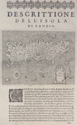  [CRETE] Descrittione dell'isola di Candia.. PORCACCHI (Tommaso);