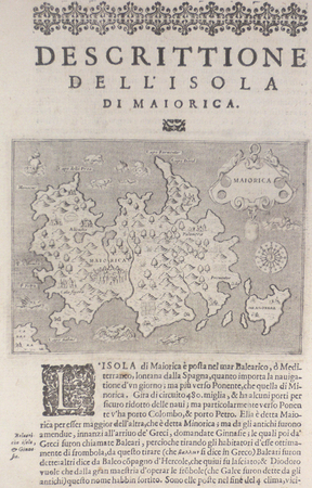  [MAYORQUE] Descrittione dell'isola di Maiorica.. PORCACCHI (Tommaso);
