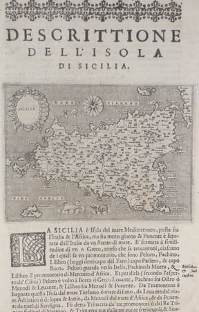  [SICILE] Descrittione dell'isola di Sicilia.. PORCACCHI (Tommaso);