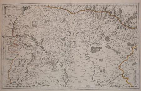  Partie septentrionale du royaume de Hongrie, tir&eacute;e de divers autheurs.. SANSON d'ABBEVILLE (Nicolas);