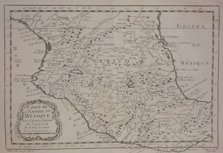  [MEXIQUE] Carte de l'empire du Mexique.. BELLIN (Jacques-Nicolas);