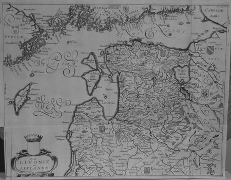  [LETTONIE] La Livonie ou Liflande.. OLEARIUS (Adam).