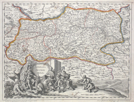  Archiducatus Austriae tabula.. PFEFFEL (Johannes Andreas);