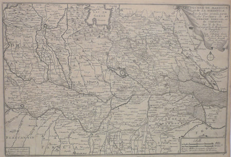  [MANTOUE] Les duchez de Mantoue et de la Mirandole avec la plus grande partie des territoire de Verone, Brescia et de Cremone.. FER (Nicolas de);