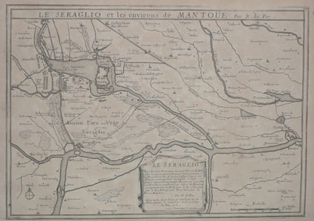  [MANTOUE] Le Seraglio et les environs de Mantoue.. FER (Nicolas de);