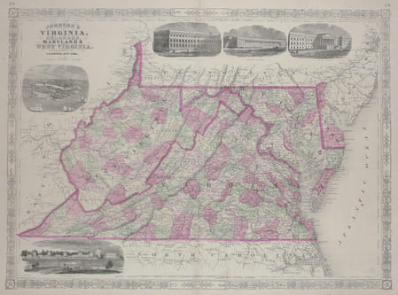  Virginia, Delaware, Maryland & West Virginia.. JOHNSON (Alvin Jewett);