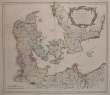  [DANEMARK] Royaume de Danemarck, qui comprend le Nort-Jutland divisé en ses quatre diocèses, le Sud-Jutland divisé en ses deux duchés de Sleswick et ...