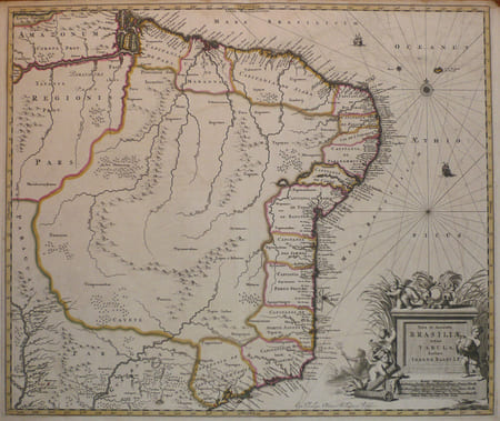  [BRESIL] Nova et accurata Brasiliae totius tabula.. BLAEU (Johannes);