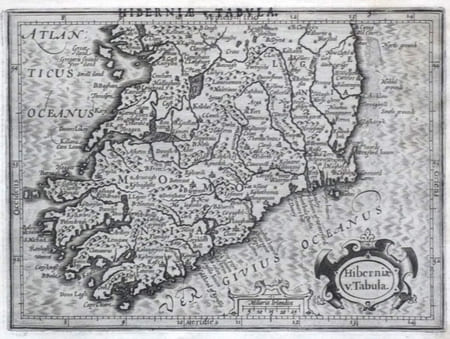  [IRLANDE] Hiberniae v. tabula.. MERCATOR (Gerard) & HONDIUS (Jodocus).