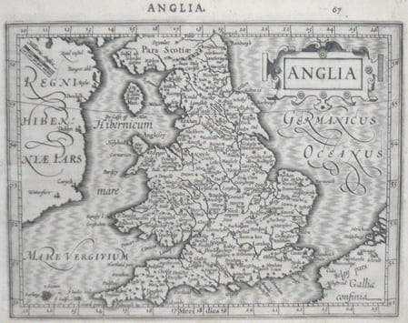  [ANGLETERRE] Anglia.. MERCATOR (Gerard) & HONDIUS (Jodocus).