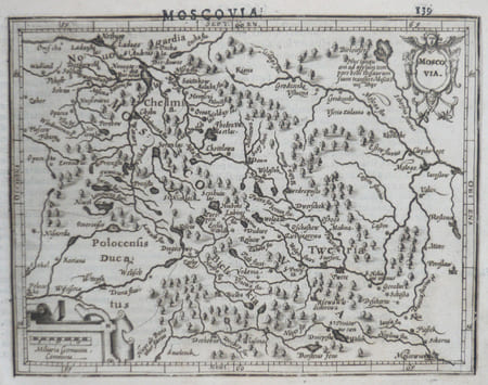  [RUSSIE] Moscovia.. MERCATOR (Gerard) & HONDIUS (Jodocus).
