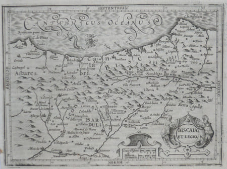  [PAYS BASQUE ESPAGNOL] Biscaia et Legio.. MERCATOR (Gerard);HONDIUS (Jodocus);