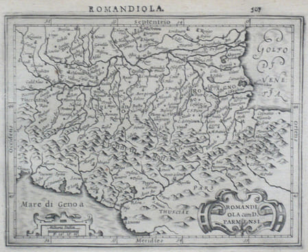  [EMILIE-ROMAGNE] Romandiola cum D. Parmensi.. MERCATOR (Gerard);HONDIUS (Jodocus);