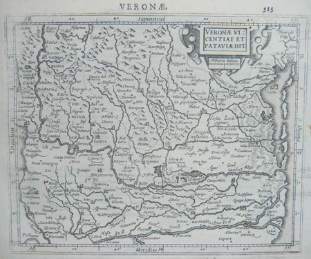  [VERONE] Veronae Vicentiae et Pataviae dit.. MERCATOR (Gerard);HONDIUS (Jodocus);